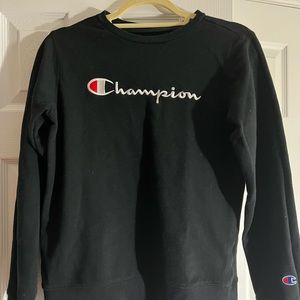 Boy’s Fleece Black Champion Sweatshirt
